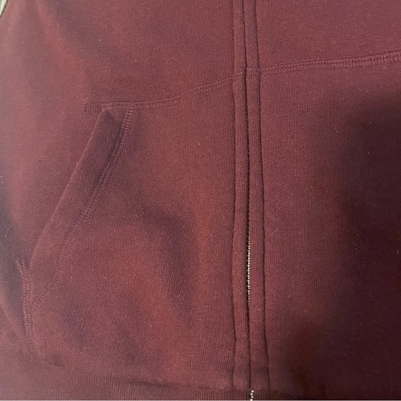 Victoria Secret Pink Sweatshirt Women Small Red Pullover Crewneck Full Zip Logo - Picture 5 of 8